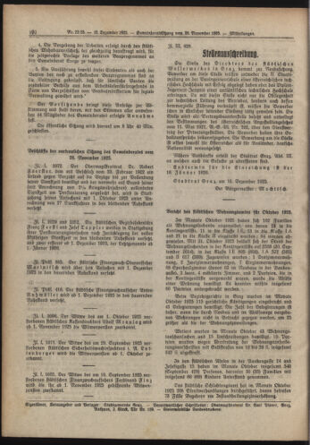 Amtsblatt der landesfürstlichen Hauptstadt Graz 19251215 Seite: 10