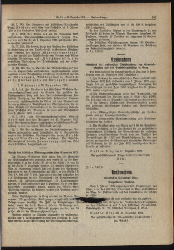 Amtsblatt der landesfürstlichen Hauptstadt Graz 19251231 Seite: 11