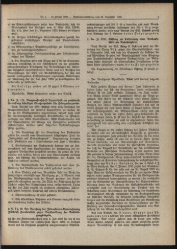 Amtsblatt der landesfürstlichen Hauptstadt Graz 19260115 Seite: 3