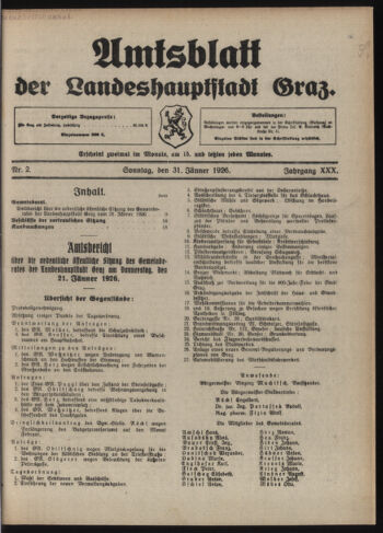 Amtsblatt der landesfürstlichen Hauptstadt Graz