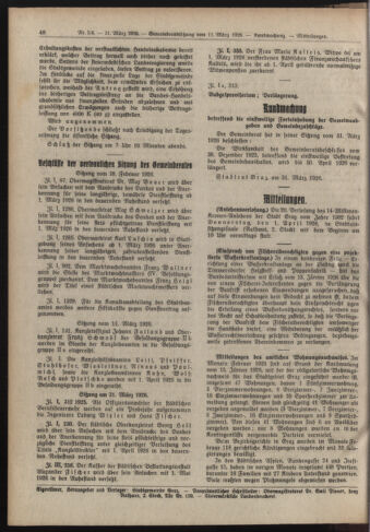 Amtsblatt der landesfürstlichen Hauptstadt Graz 19260331 Seite: 10