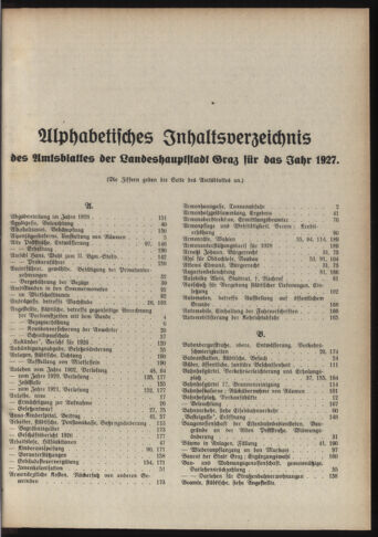 Amtsblatt der landesfürstlichen Hauptstadt Graz 19261231 Seite: 11