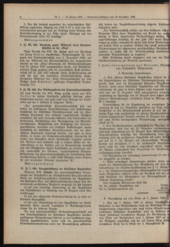 Amtsblatt der landesfürstlichen Hauptstadt Graz 19270115 Seite: 6