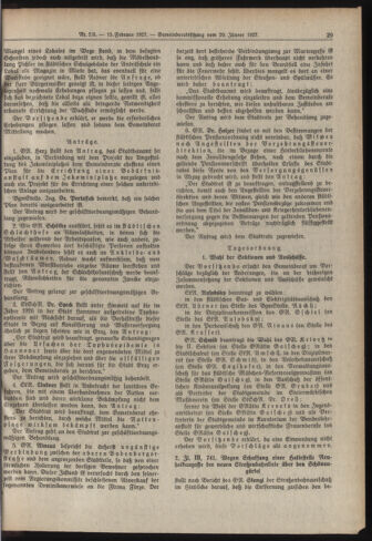 Amtsblatt der landesfürstlichen Hauptstadt Graz 19270215 Seite: 15