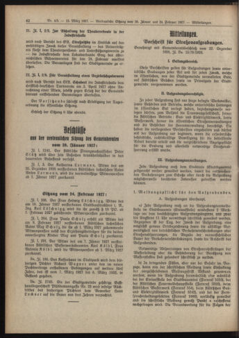 Amtsblatt der landesfürstlichen Hauptstadt Graz 19270315 Seite: 8