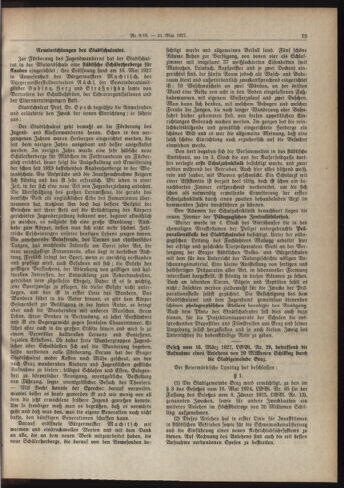 Amtsblatt der landesfürstlichen Hauptstadt Graz 19270531 Seite: 7