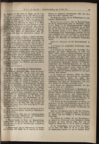 Amtsblatt der landesfürstlichen Hauptstadt Graz 19270615 Seite: 11