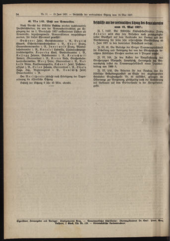 Amtsblatt der landesfürstlichen Hauptstadt Graz 19270615 Seite: 16