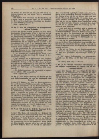 Amtsblatt der landesfürstlichen Hauptstadt Graz 19270630 Seite: 10