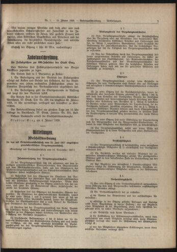 Amtsblatt der landesfürstlichen Hauptstadt Graz 19280115 Seite: 7