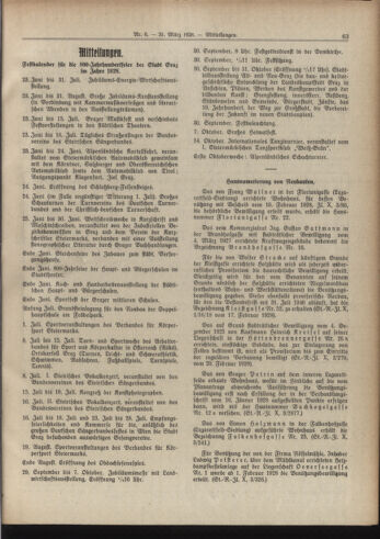 Amtsblatt der landesfürstlichen Hauptstadt Graz 19280331 Seite: 13