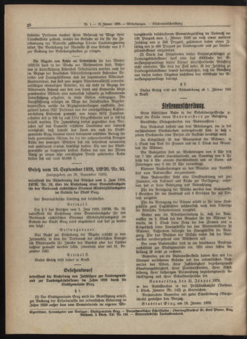 Amtsblatt der landesfürstlichen Hauptstadt Graz 19290115 Seite: 20