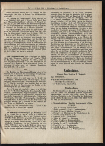 Amtsblatt der landesfürstlichen Hauptstadt Graz 19290415 Seite: 3