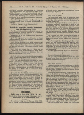 Amtsblatt der landesfürstlichen Hauptstadt Graz 19291018 Seite: 14