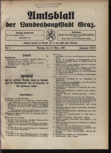 Amtsblatt der landesfürstlichen Hauptstadt Graz