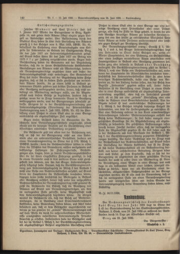 Amtsblatt der landesfürstlichen Hauptstadt Graz 19300715 Seite: 16