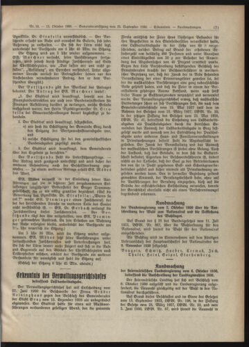 Amtsblatt der landesfürstlichen Hauptstadt Graz 19301015 Seite: 7