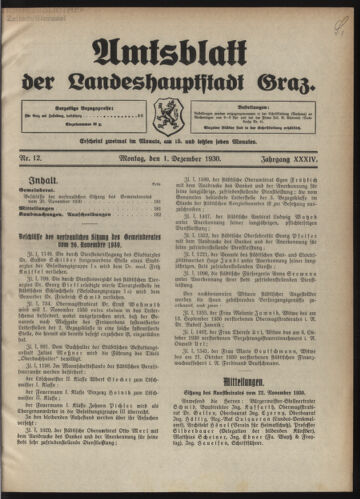 Amtsblatt der landesfürstlichen Hauptstadt Graz