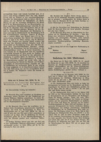 Amtsblatt der landesfürstlichen Hauptstadt Graz 19310430 Seite: 3