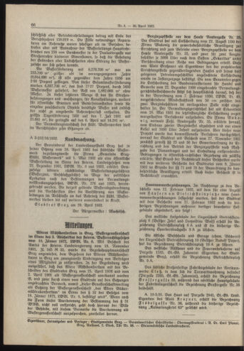 Amtsblatt der landesfürstlichen Hauptstadt Graz 19320430 Seite: 4