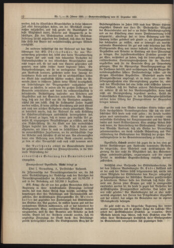 Amtsblatt der landesfürstlichen Hauptstadt Graz 19330116 Seite: 12