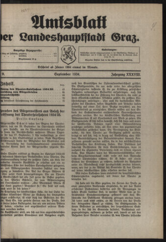 Amtsblatt der landesfürstlichen Hauptstadt Graz 19340915 Seite: 1