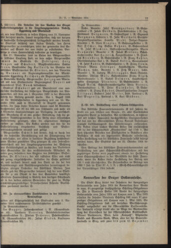 Amtsblatt der landesfürstlichen Hauptstadt Graz 19341115 Seite: 3