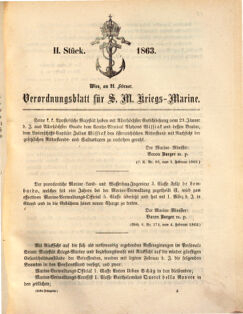 Kaiserlich-königliches Marine-Normal-Verordnungsblatt 18630221 Seite: 1