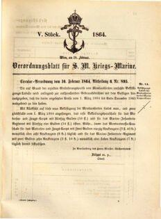 Kaiserlich-königliches Marine-Normal-Verordnungsblatt 18631230 Seite: 29