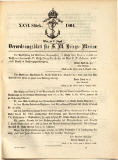 Kaiserlich-königliches Marine-Normal-Verordnungsblatt 18640528 Seite: 23