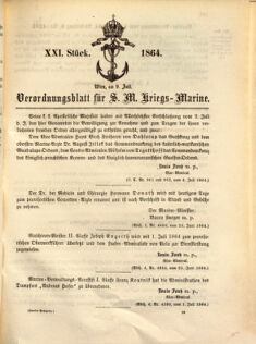 Kaiserlich-königliches Marine-Normal-Verordnungsblatt 18640528 Seite: 7