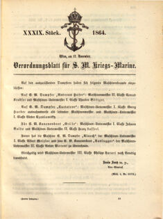 Kaiserlich-königliches Marine-Normal-Verordnungsblatt 18640830 Seite: 13