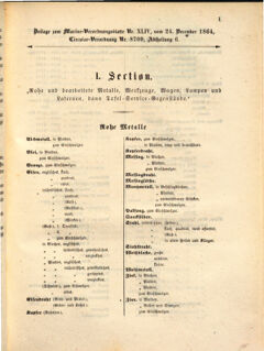 Kaiserlich-königliches Marine-Normal-Verordnungsblatt 18641024 Seite: 1