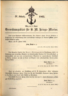 Kaiserlich-königliches Marine-Normal-Verordnungsblatt 18650131 Seite: 1