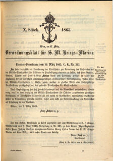 Kaiserlich-königliches Marine-Normal-Verordnungsblatt 18650317 Seite: 1