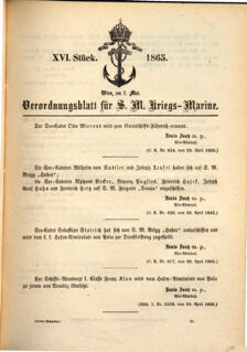 Kaiserlich-königliches Marine-Normal-Verordnungsblatt 18650502 Seite: 1