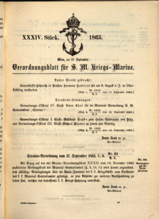 Kaiserlich-königliches Marine-Normal-Verordnungsblatt 18650919 Seite: 1