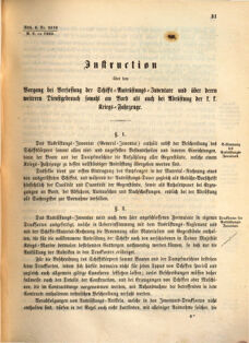 Kaiserlich-königliches Marine-Normal-Verordnungsblatt 18660214 Seite: 1