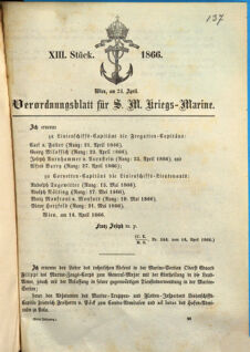 Kaiserlich-königliches Marine-Normal-Verordnungsblatt 18660509 Seite: 9