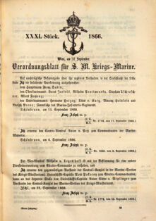 Kaiserlich-königliches Marine-Normal-Verordnungsblatt 18660927 Seite: 13