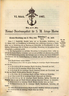 Kaiserlich-königliches Marine-Normal-Verordnungsblatt 18670306 Seite: 73