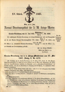 Kaiserlich-königliches Marine-Normal-Verordnungsblatt 18670621 Seite: 5