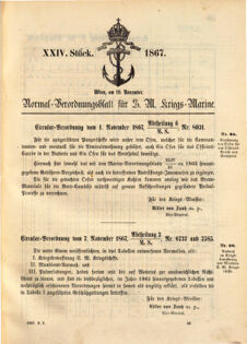 Kaiserlich-königliches Marine-Normal-Verordnungsblatt 18671118 Seite: 15