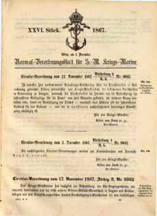 Kaiserlich-königliches Marine-Normal-Verordnungsblatt 18671119 Seite: 17