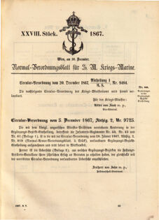 Kaiserlich-königliches Marine-Normal-Verordnungsblatt 18671220 Seite: 11