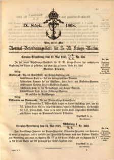 Kaiserlich-königliches Marine-Normal-Verordnungsblatt 18680508 Seite: 5