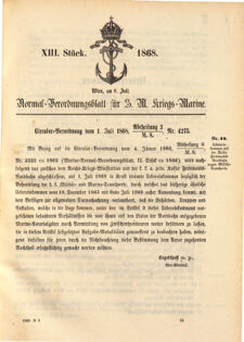 Kaiserlich-königliches Marine-Normal-Verordnungsblatt 18680626 Seite: 7