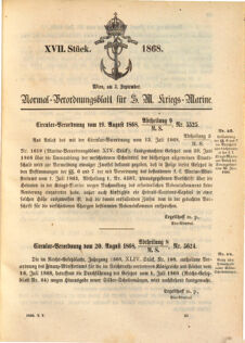 Kaiserlich-königliches Marine-Normal-Verordnungsblatt 18680717 Seite: 7