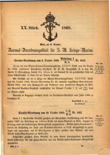 Kaiserlich-königliches Marine-Normal-Verordnungsblatt 18680928 Seite: 11