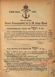 Kaiserlich-königliches Marine-Normal-Verordnungsblatt 18681026 Seite: 3